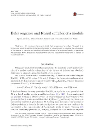 Euler Sequence and Koszul Complex of a Module