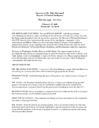 Fox News February 15, 2008 Transcript