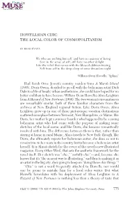 Howellsian Chic: the Local Color of Cosmopolitanism