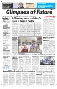 J-K Assembly Passes Resolution for Return of Kashmiri Pandits