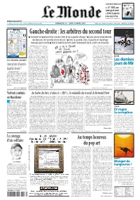 LE MONDE/PAGES&lt;UNE&gt;