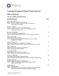Table of Contents