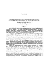 THE FOSSIL Official Publication of the Fossils, Inc., Historians Of