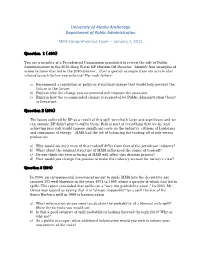 University of Alaska Anchorage Department of Public Administration