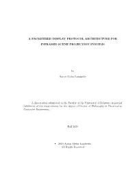 A Packetized Display Protocol Architecture for Infrared Scene