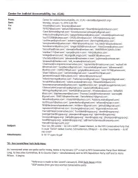 CJA's January 15, 2018 E-Mail to Lovett