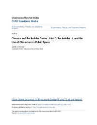 Classics and Rockefeller Center: John D