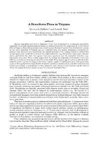 Deberry, D.A. and J.E. Perry. 2005. a Drawdown Flora in Virginia