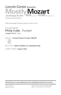 Program Notes