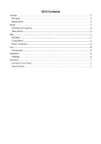 2013 Newsletter Articles