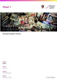 An Introduction to Japanese Subcultures 日本のサブカルチャー