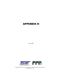 Appendix H: Life Requisite Summary of Selected Terrestrial Vertebrates Within the Tolko Industries