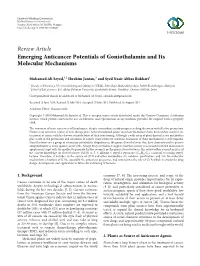 Emerging Anticancer Potentials of Goniothalamin and Its Molecular Mechanisms