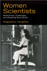 Women Scientists: Reflections, Challenges, and Breaking Boundaries