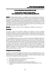 A LOCAL PERSPECTIVE on ECOTOURISM in CRETE Ioannis