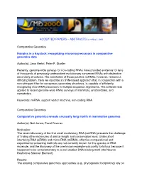 ACCEPTED PAPERS – ABSTRACTS (As of May 5, 2006) Comparative