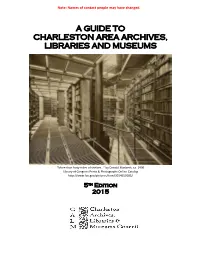 Charleston Archives, Libraries, And
