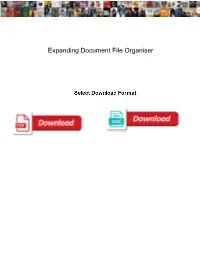 Expanding Document File Organiser