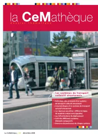 Les Systèmes De Transport Collectif Structurants