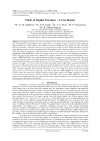 Study of Jugular Foramen – a Case Report