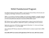 NASA Postdoctoral Program