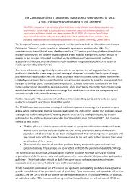 Public Statement TTOA Consortium