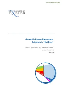 University of Exeter Cornwall Climate Emergency Pathways to "Net Zero"