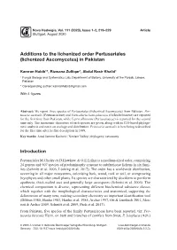 Additions to the Lichenized Order Pertusariales (Lichenized Ascomycetes) in Pakistan