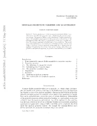 Arxiv:Math/0005288V1 [Math.QA] 31 May 2000 Ilb Setal H Rjciecodnt Igo H Variety