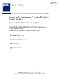 Assessing the Practices and Products of Darkweb Firearm Vendors