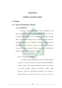 CHAPTER IV FINDING and DISCUSSION 4.1 Finding 4.1.1