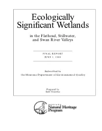 Ecologically Significant Wetlands