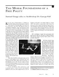 Interviewf the MORAL FOUNDATIONS of a FREE POLITY