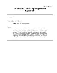 Advance and Unedited Reporting Material (English Only)