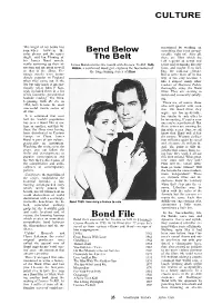 Bond File the Bonds Were New and Which Creates an Immediate Bond First Exercised His License to Kill in Fleming's Dynamic