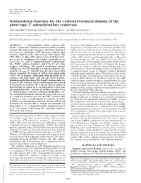 Glutaredoxin Function for the Carboxyl-Terminal Domain of the Plant-Type 5؅-Adenylylsulfate Reductase