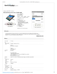 •Or El Windows 10 Pro 9.0Hour(S) Battery Life ADD to CART 1.700Lb(S) View All Images 1 Year Warranty ® ADD to QUICKLIST All Surface Sales Are Final