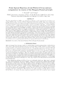 Point Spread Function of Real Wolter-I X-Ray Mirrors: Computation by Means of the Huygens-Fresnel Principle