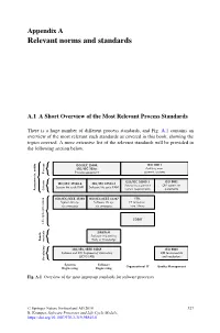 Relevant Norms and Standards
