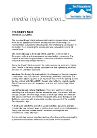 The Eagle's Nest Is Located in Berchtesgaden