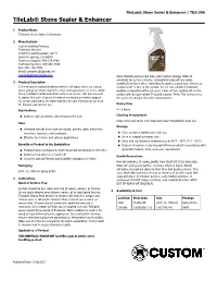 Tilelabоаstone Sealer & Enhancer