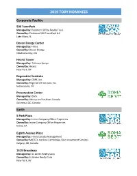 2016 TOBY Nominees