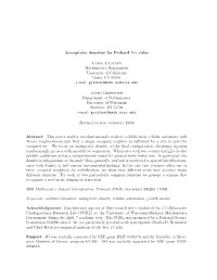 Asymptotic Densities for Packard Box Rules Janko Gravner Mathematics