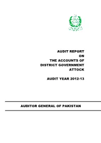 Audit Report on the Accounts of District Government Attock