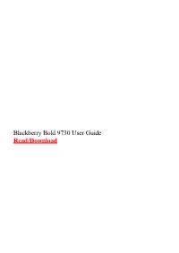 Blackberry Bold 9730 User Guide.Pdf