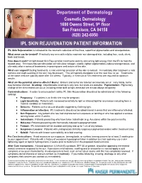 IPL Information Sheet