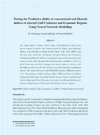 Testing for Predictive Ability of Conventional and Shariah Indices of Selected Gulf Countries and Economic Regions Using Neural Network Modelling