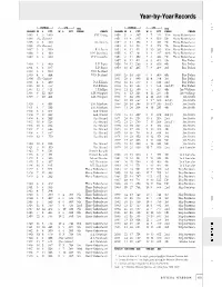 Year-By-Year Records