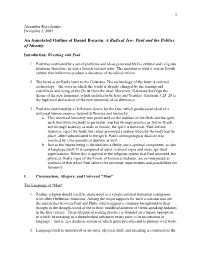 An Annotated Outline of Daniel Boyarin, a Radical Jew: Paul and the Politics of Identity