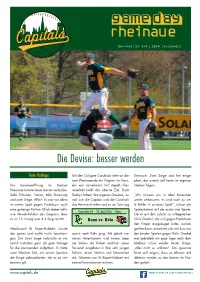 Die Devise: Besser Werden
